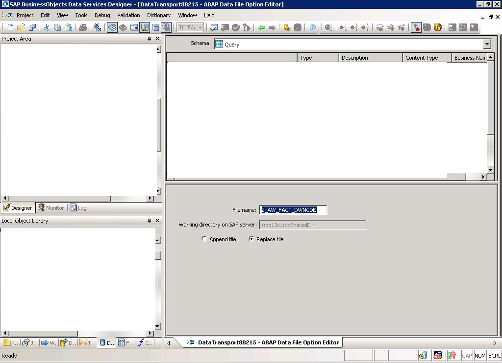 1st Issue - Data Transport still showing correct folder map.JPG